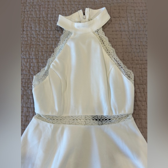 NWT White Lulus Mini Dress (Size Small) - Picture 4 of 5